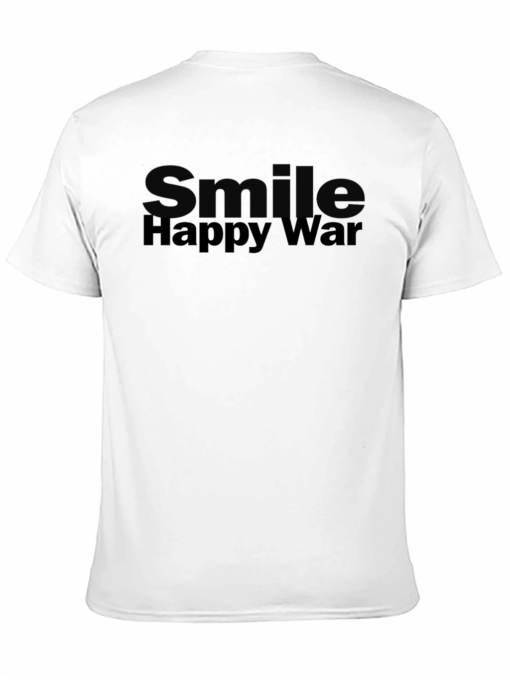 Smile Happy War Black Graphic Tee