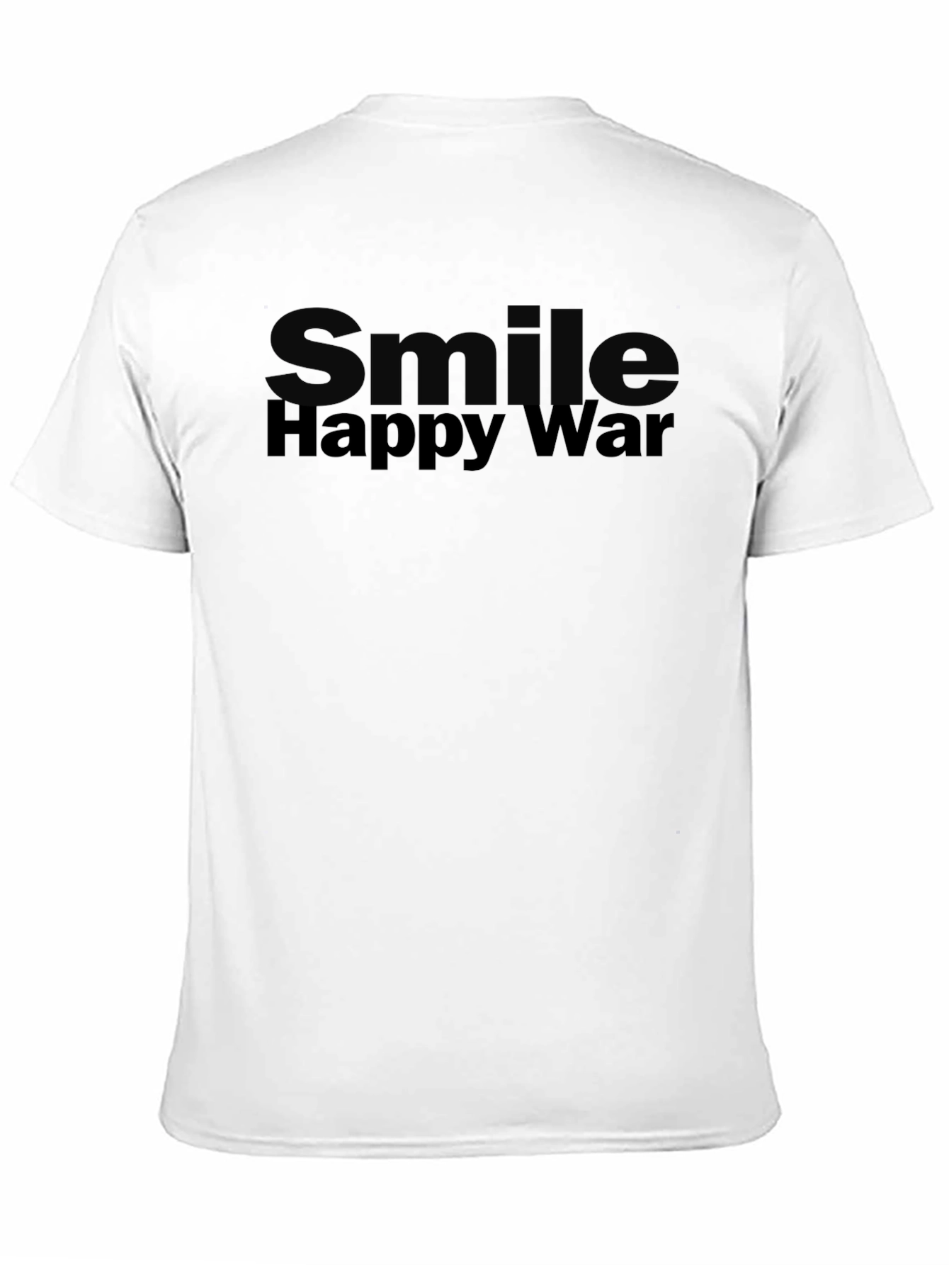 Smile Happy War Black Graphic Tee