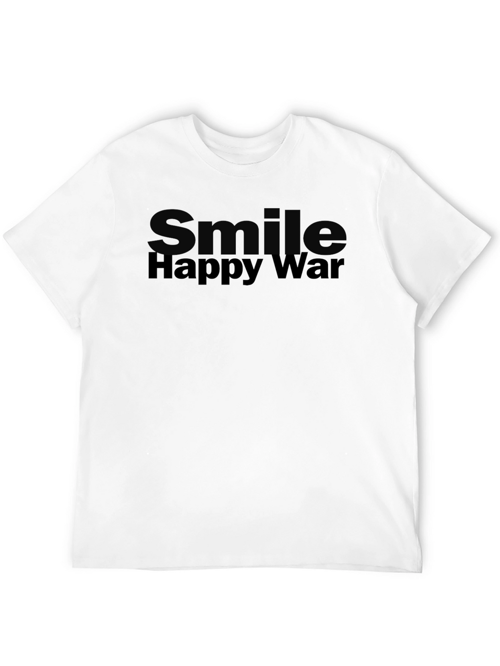 Smile Happy War Black Graphic Tee