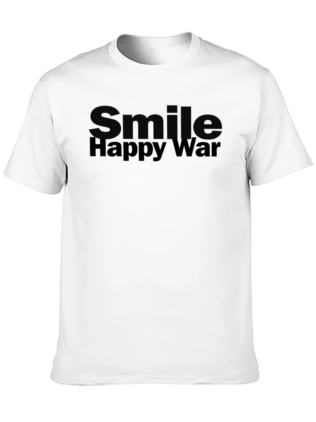 Smile Happy War Black Graphic Tee
