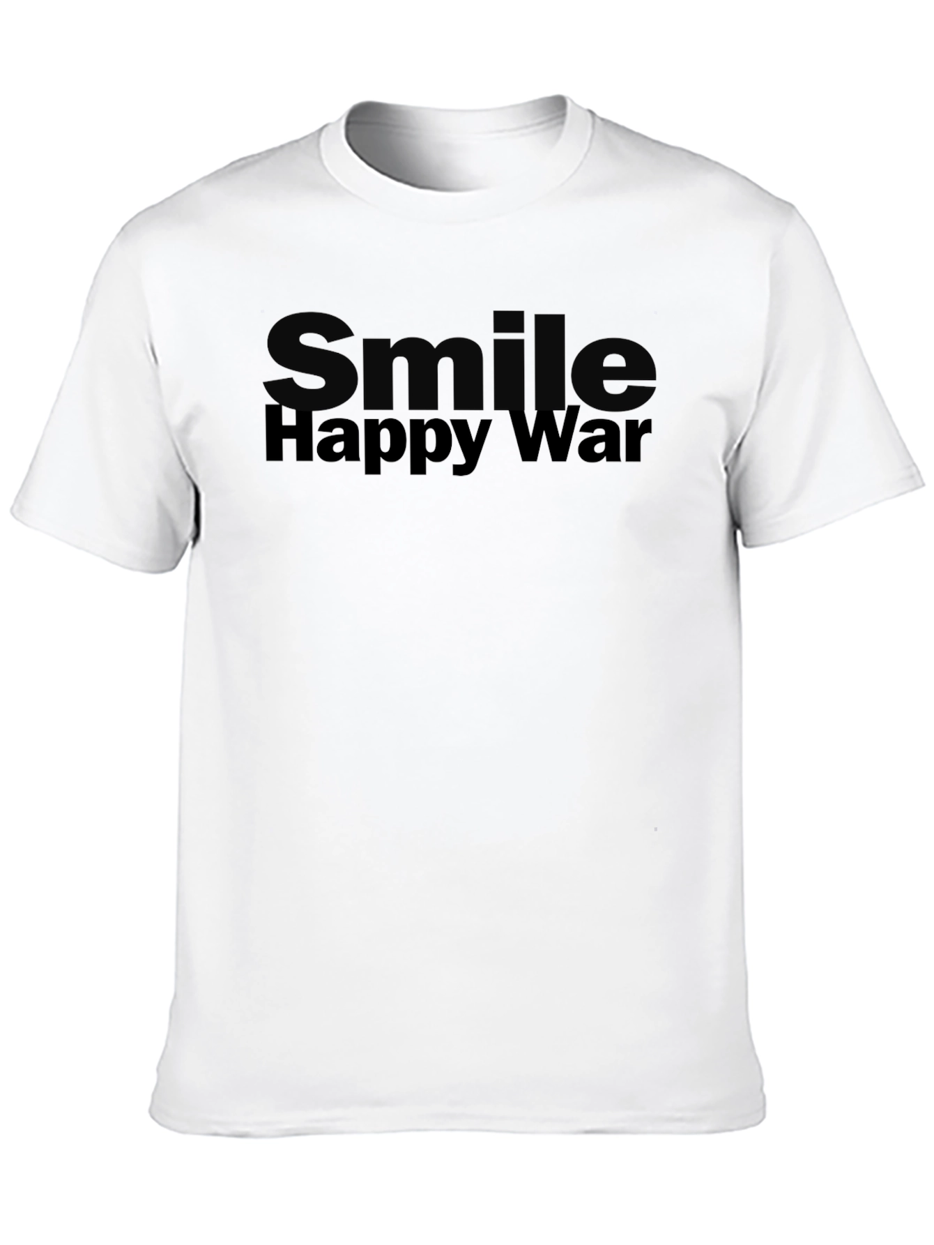 Smile Happy War Black Graphic Tee